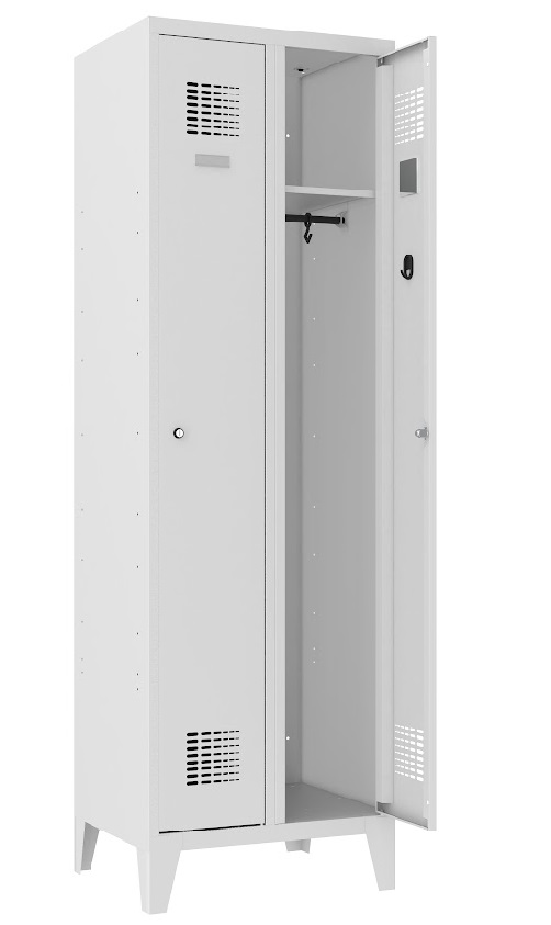 SUM 321wst, SUM 320w na nózkach 14cm, szafka ubraniowa bhp malow tania szafa metalowa pracownicza do szatni mebiuro